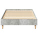 Cadru de pat Gri beton 90 x 200 cm Lemn compozit - WALTI WALTI