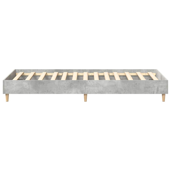 Cadru de pat Gri beton 90 x 200 cm Lemn compozit - WALTI WALTI