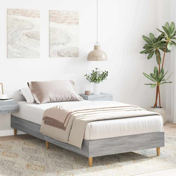 Cadru de pat sonoma gri 90 x 200 cm Lemn compozit - WALTI WALTI