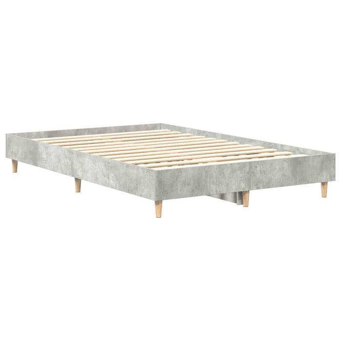 Cadru de pat Gri beton 120 x 190 cm Lemn compozit - WALTI WALTI