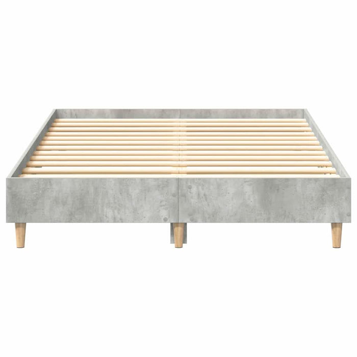 Cadru de pat Gri beton 120 x 190 cm Lemn compozit - WALTI WALTI