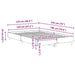 Cadru de pat sonoma gri 120 x 190 cm Lemn compozit - WALTI WALTI