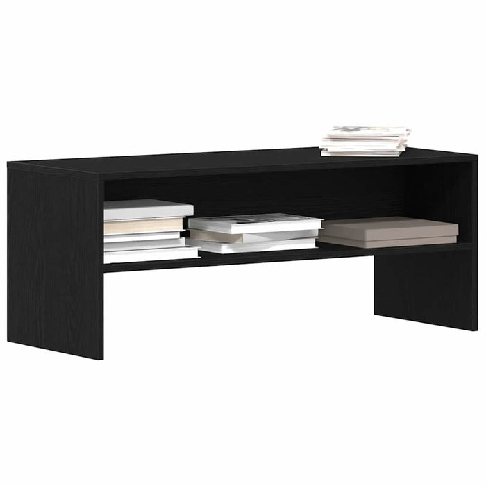 Dulap TV Stejar Negru 100x40x40 cm Lemn prelucrat - WALTI WALTI