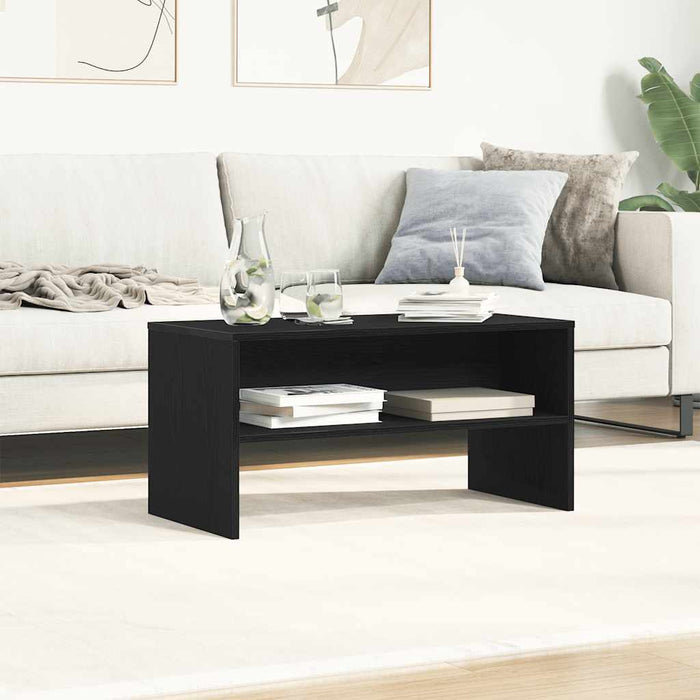 Dulap TV Stejar Negru 80x40x40 cm Lemn prelucrat - WALTI WALTI