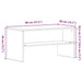 Dulap TV Stejar Negru 80x40x40 cm Lemn prelucrat - WALTI WALTI