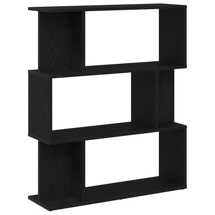 Bibliotecă stejar negru 80x24x96 cm lemn prelucrat - WALTI WALTI