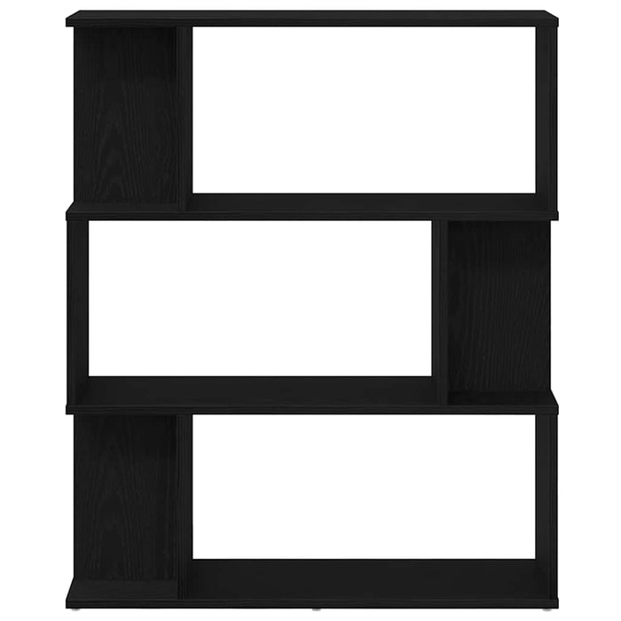 Bibliotecă stejar negru 80x24x96 cm lemn prelucrat - WALTI WALTI