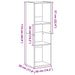 Bibliotecă stejar negru 36x30x114 cm lemn prelucrat - WALTI WALTI