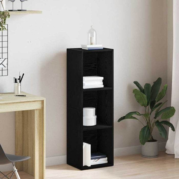 Bibliotecă stejar negru 36x30x114 cm lemn prelucrat - WALTI WALTI
