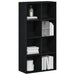 Bibliotecă stejar negru 66x30x130 cm lemn prelucrat - WALTI WALTI