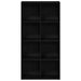 Bibliotecă stejar negru 66x30x130 cm lemn prelucrat - WALTI WALTI