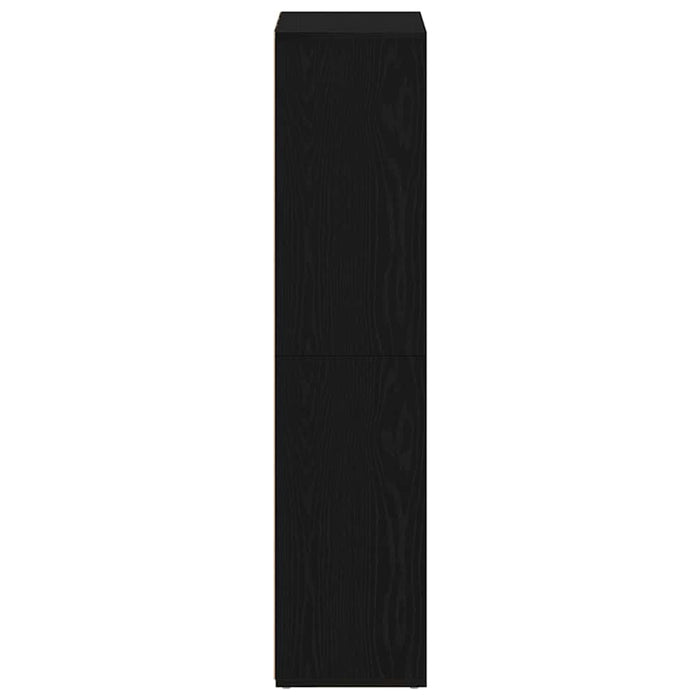 Bibliotecă stejar negru 66x30x130 cm lemn prelucrat - WALTI WALTI