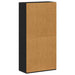Bibliotecă stejar negru 66x30x130 cm lemn prelucrat - WALTI WALTI