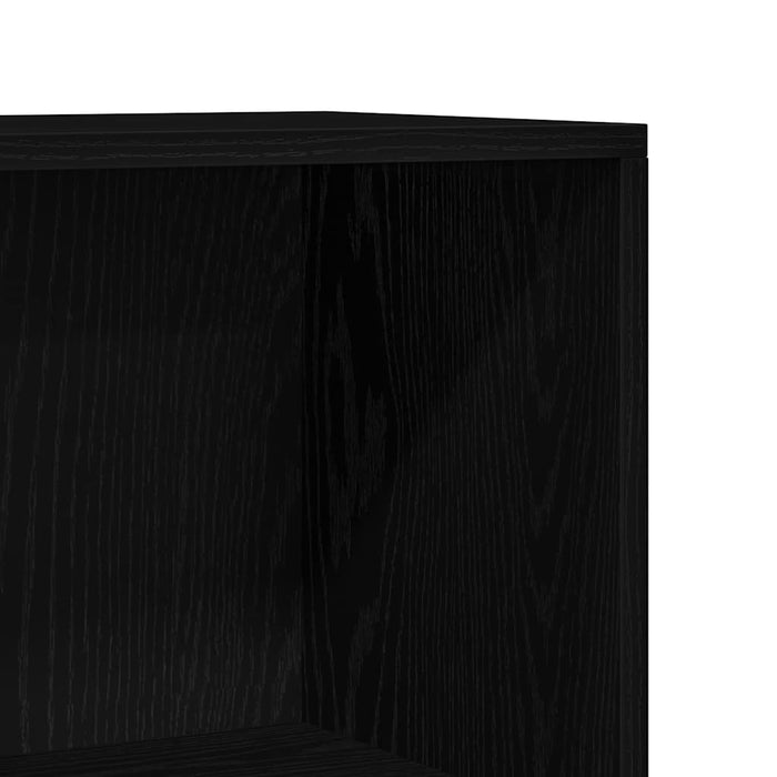 Bibliotecă stejar negru 66x30x130 cm lemn prelucrat - WALTI WALTI