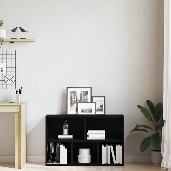 Bibliotecă stejar negru 50x25x80 cm lemn prelucrat - WALTI WALTI