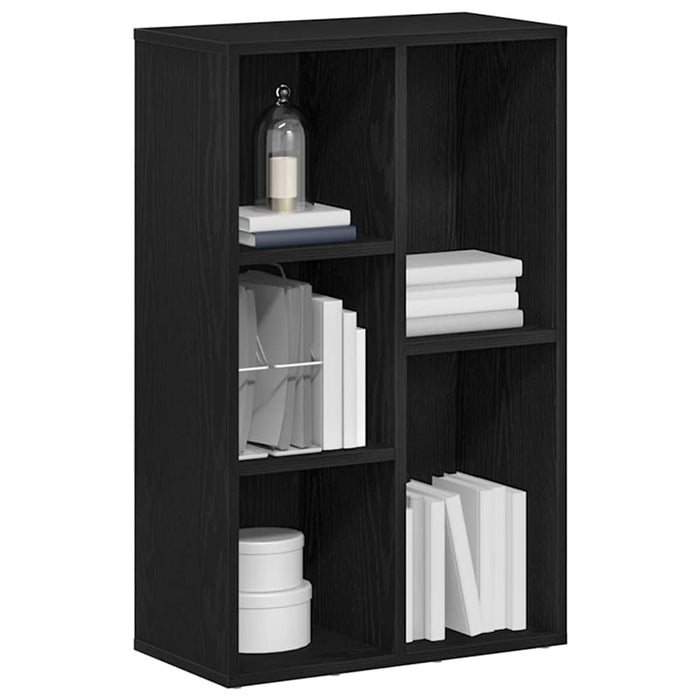Bibliotecă stejar negru 50x25x80 cm lemn prelucrat - WALTI WALTI