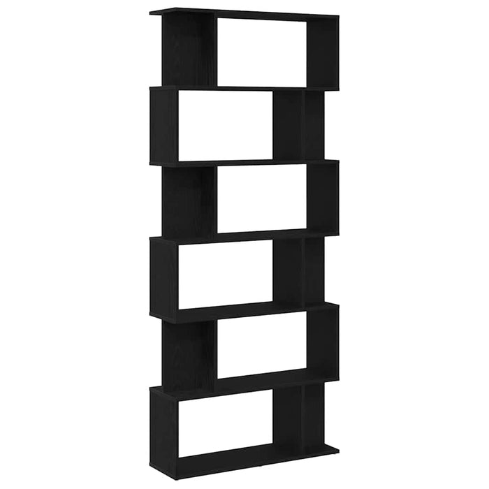 Bibliotecă stejar negru 80x24x190,5 cm lemn prelucrat - WALTI WALTI