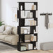 Bibliotecă stejar negru 80x24x190,5 cm lemn prelucrat - WALTI WALTI