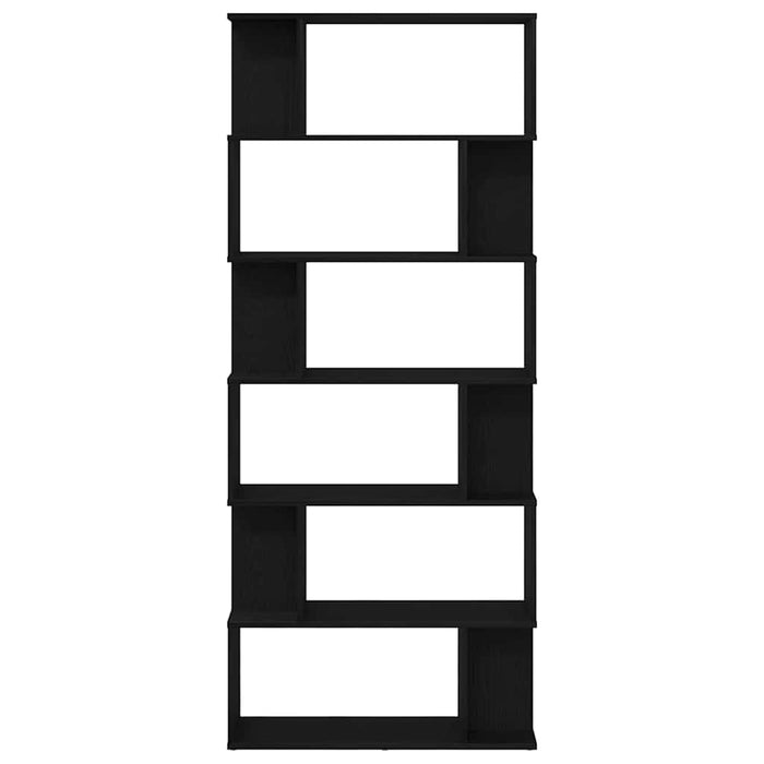 Bibliotecă stejar negru 80x24x190,5 cm lemn prelucrat - WALTI WALTI