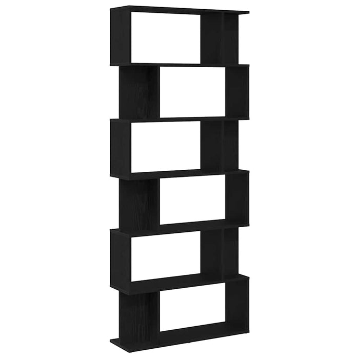 Bibliotecă stejar negru 80x24x190,5 cm lemn prelucrat - WALTI WALTI