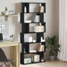Bibliotecă stejar negru 80x24x190,5 cm lemn prelucrat - WALTI WALTI