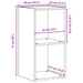 Cutie de depozitare LP Stejar negru 71x34x36 cm Lemn prelucrat - WALTI WALTI