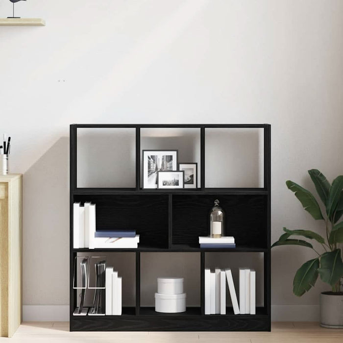 Dulap cu cărți stejar negru 97,5x29,5x100 cm lemn prelucrat - WALTI WALTI