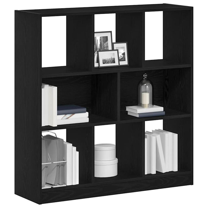 Dulap cu cărți stejar negru 97,5x29,5x100 cm lemn prelucrat - WALTI WALTI