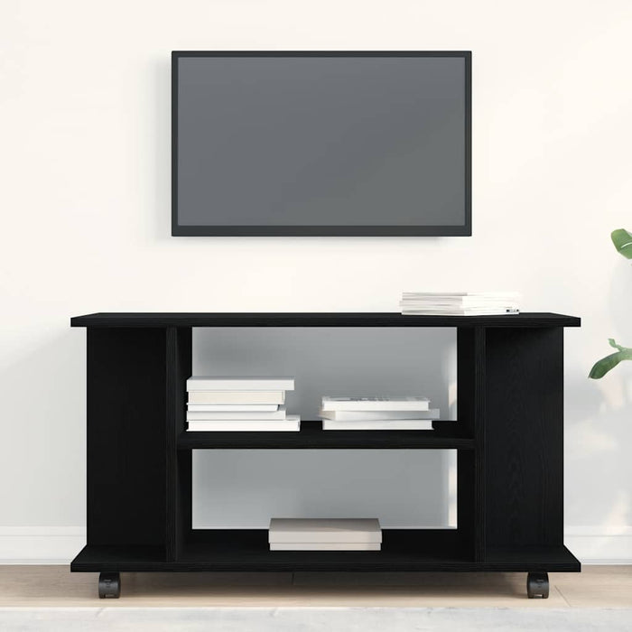 Comodă TV cu rotile, stejar negru, 80x40x45 cm, lemn prelucrat - WALTI WALTI