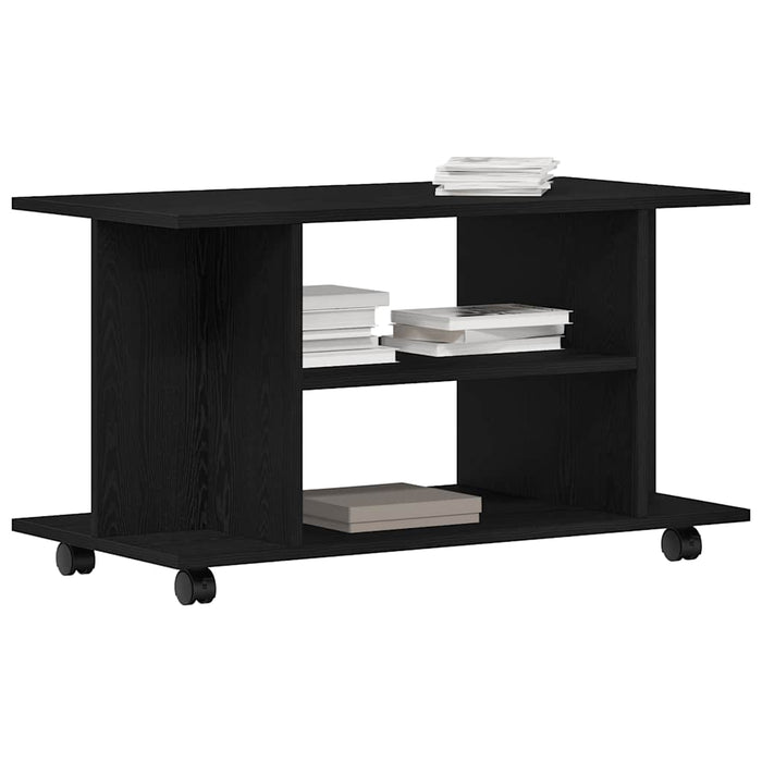 Comodă TV cu rotile, stejar negru, 80x40x45 cm, lemn prelucrat - WALTI WALTI