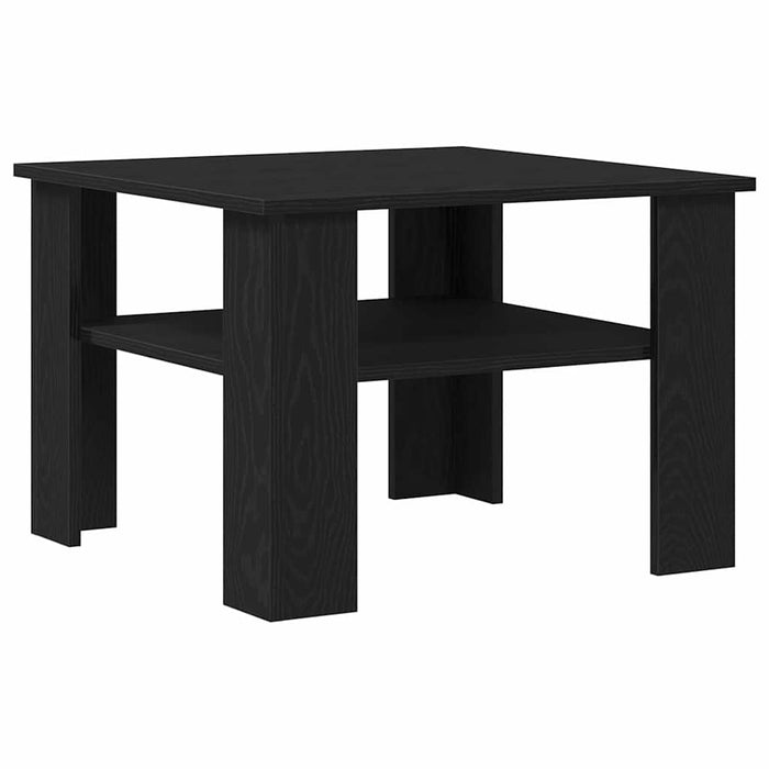 Masă de cafea Stejar negru 60 x 60 x 42 cm Lemn compozit - WALTI WALTI