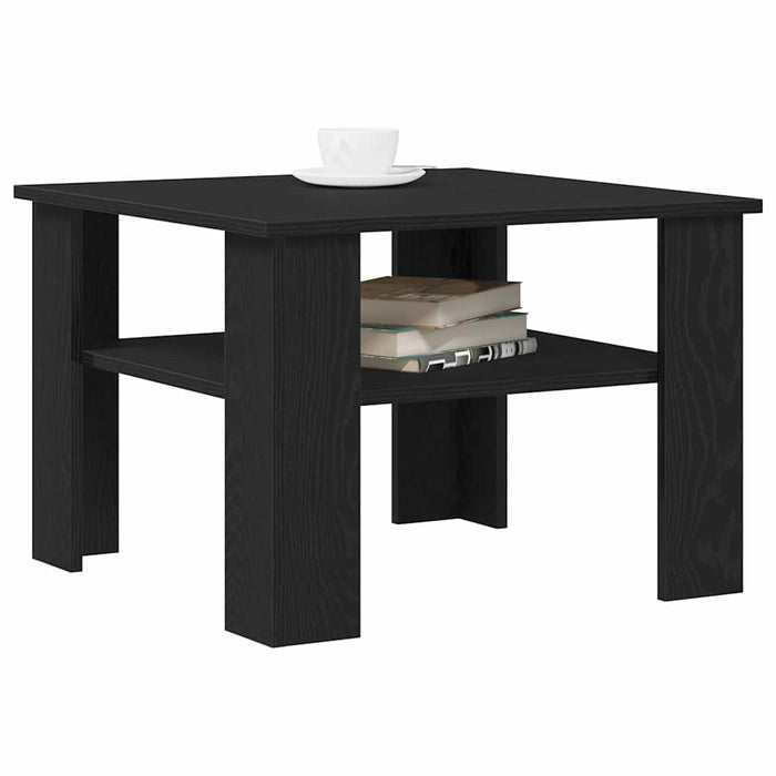 Masă de cafea Stejar negru 60 x 60 x 42 cm Lemn compozit - WALTI WALTI