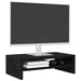 Suport monitor stejar negru 42x24x13 cm lemn prelucrat - WALTI WALTI