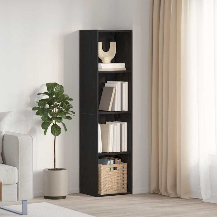 Dulap pentru cărți Stejar negru 143 x 30 x 36 cm Lemn compozit - WALTI WALTI