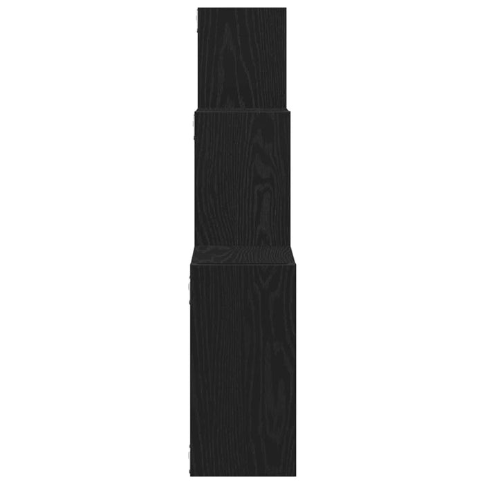 Rafturi cub perete, stejar negru, 68x15x68 cm, lemn prelucrat - WALTI WALTI