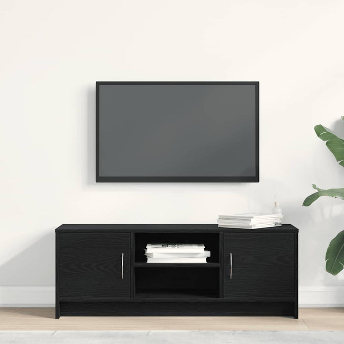 Comodă TV din stejar negru 102x30x37,5 cm, lemn prelucrat - WALTI WALTI