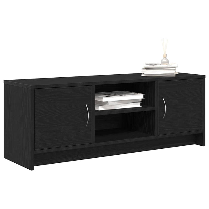 Comodă TV din stejar negru 102x30x37,5 cm, lemn prelucrat - WALTI WALTI