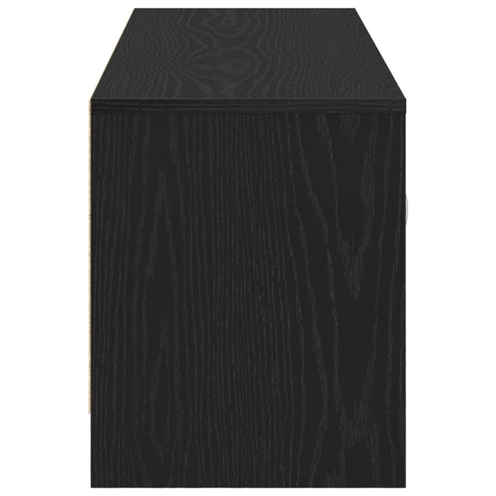Comodă TV din stejar negru 102x30x37,5 cm, lemn prelucrat - WALTI WALTI