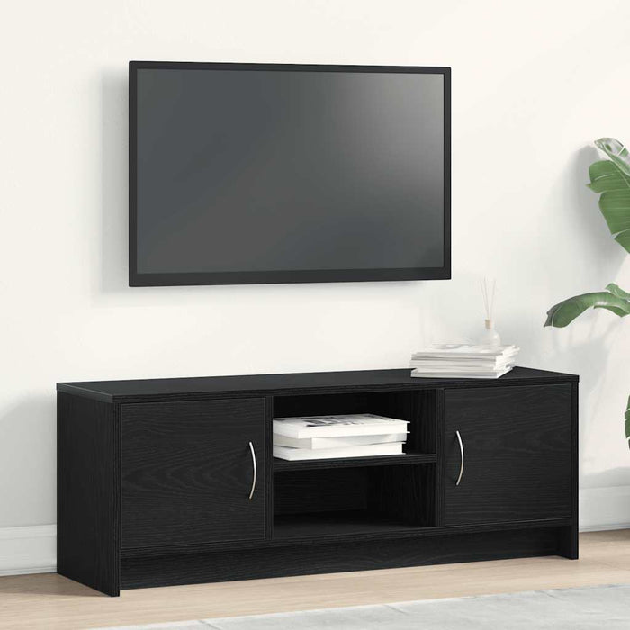 Comodă TV din stejar negru 102x30x37,5 cm, lemn prelucrat - WALTI WALTI