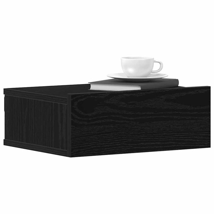 Noptieră plutitoare, stejar negru, 40x32x15 cm, lemn stratificat - WALTI WALTI