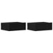 Noptiere plutitoare 2 buc. stejar negru 40x32x15 cm lemn stratificat - WALTI WALTI