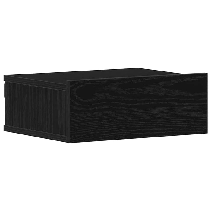 Noptiere plutitoare 2 buc. stejar negru 40x32x15 cm lemn stratificat - WALTI WALTI