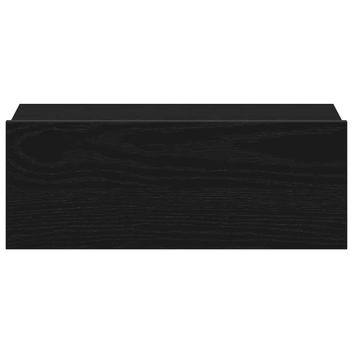 Noptiere plutitoare 2 buc. stejar negru 40x32x15 cm lemn stratificat - WALTI WALTI