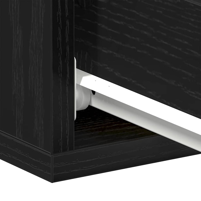 Noptiere plutitoare 2 buc. stejar negru 40x32x15 cm lemn stratificat - WALTI WALTI