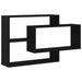 Raft de perete stejar negru 104x20x58,5 cm lemn prelucrat - WALTI WALTI