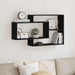 Raft de perete stejar negru 104x20x58,5 cm lemn prelucrat - WALTI WALTI