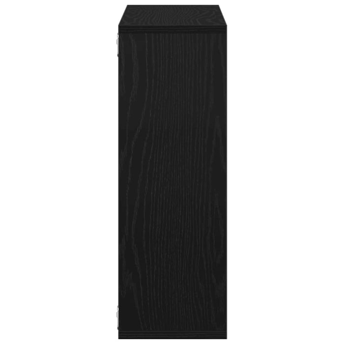 Raft de perete stejar negru 104x20x58,5 cm lemn prelucrat - WALTI WALTI