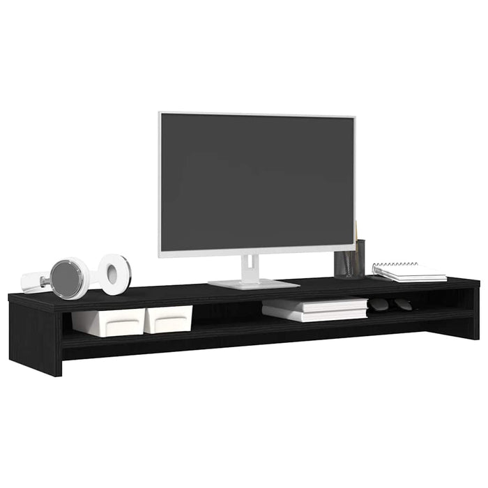 Suport pentru monitor Stejar negru 100x24x13 cm lemn prelucrat - WALTI WALTI