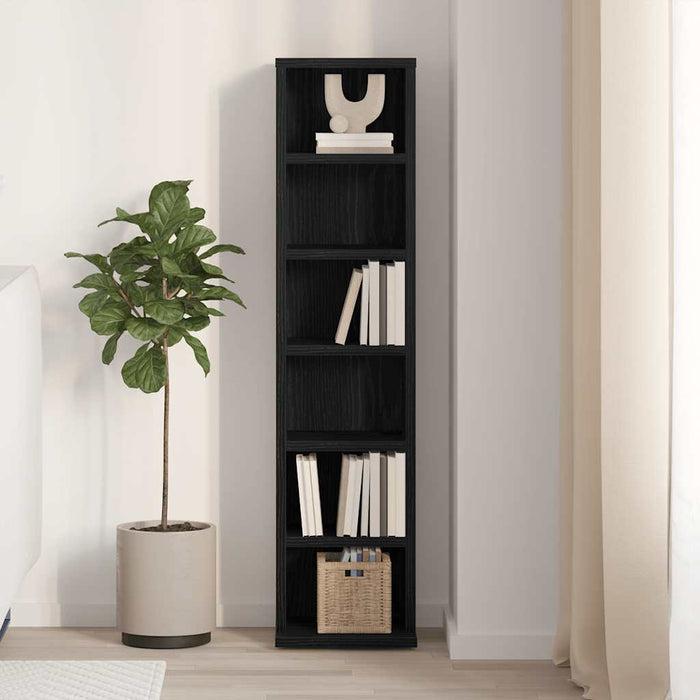 Dulap CD-uri Stejar negru 21x20x88 cm Lemn prelucrat - WALTI WALTI