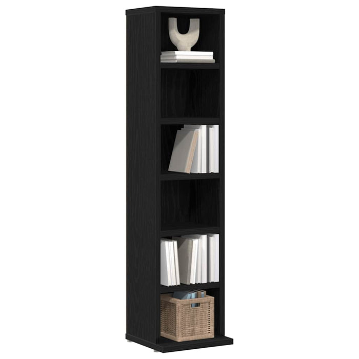 Dulap CD-uri Stejar negru 21x20x88 cm Lemn prelucrat - WALTI WALTI